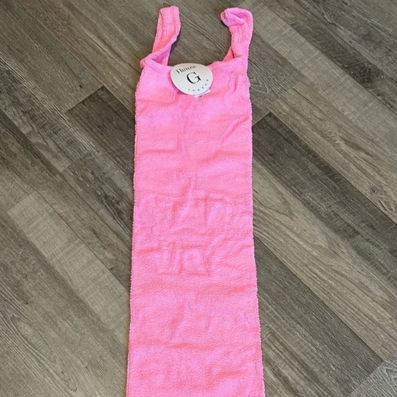 SALE • Hunza G Tank Dress in Bubblegum - Picture 2 of 2